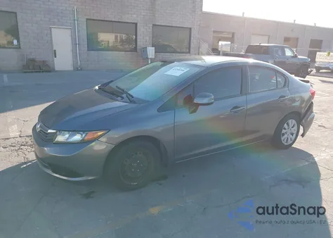 2012 Honda Civic Lx z USA, uszkodzony, nr VIN 2HGFB2F51CH311442